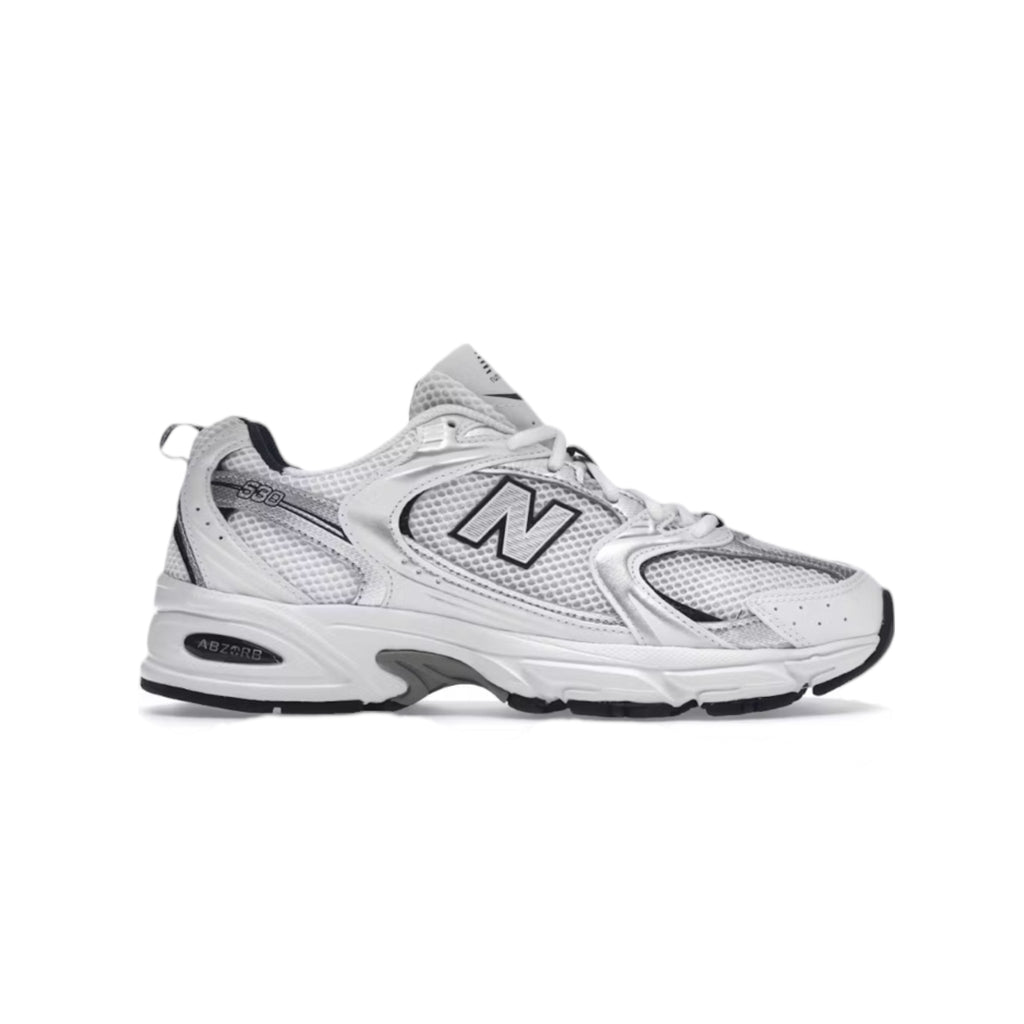 New Balance 530 White Silver Navy