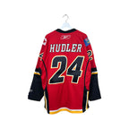 Vintage Reebok NHL Calgary Flames Jiri Hudler Away Jersey