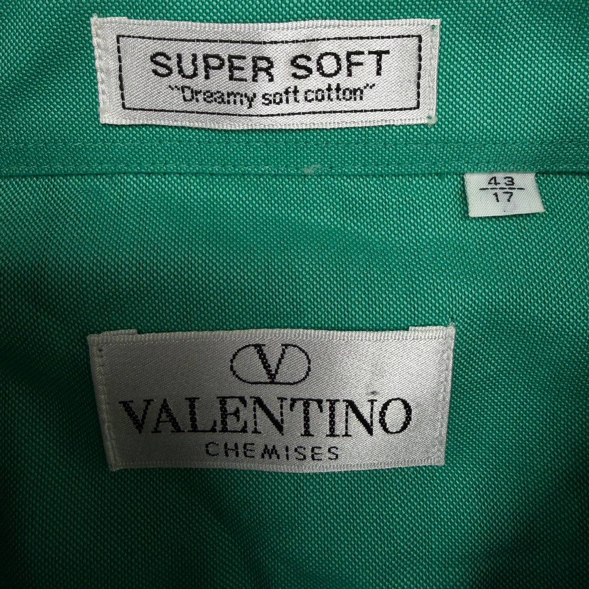 Vintage Valentino Super Soft Button Up Shirt Emerald Green