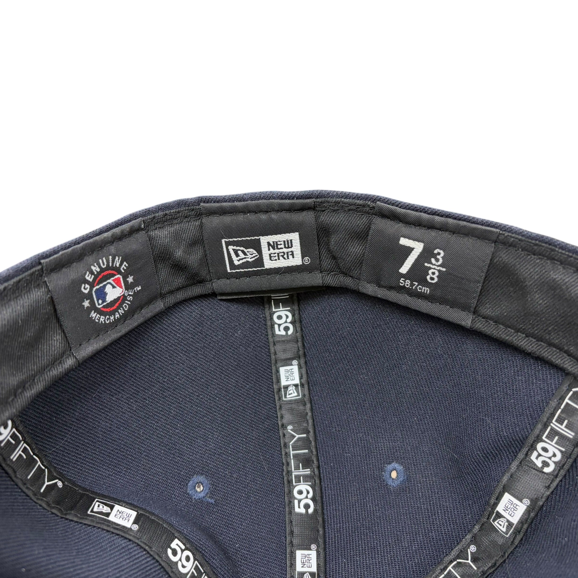 Vintage New Era MLB New York Yankees Logo Fitted Navy