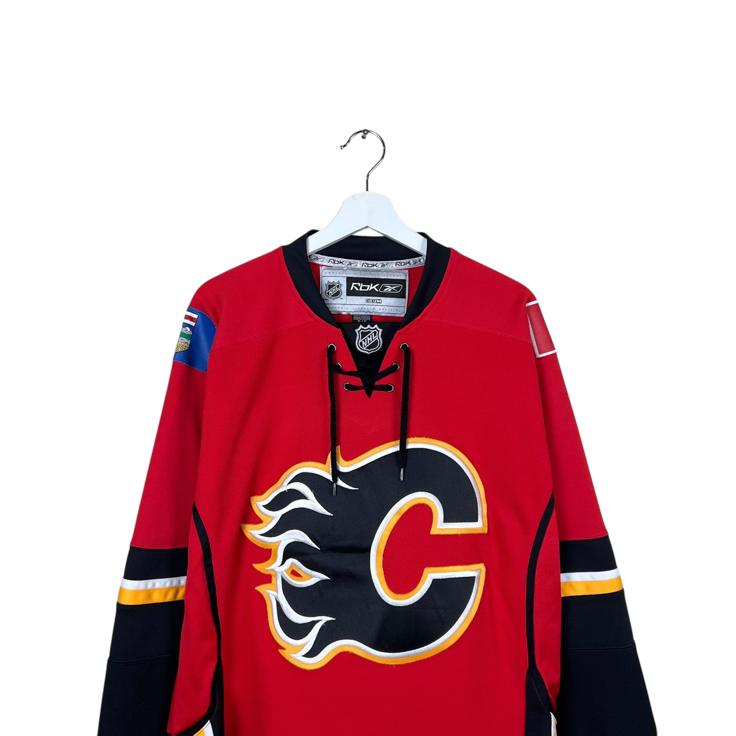 Vintage Reebok NHL Calgary Flames Blank Away Jersey
