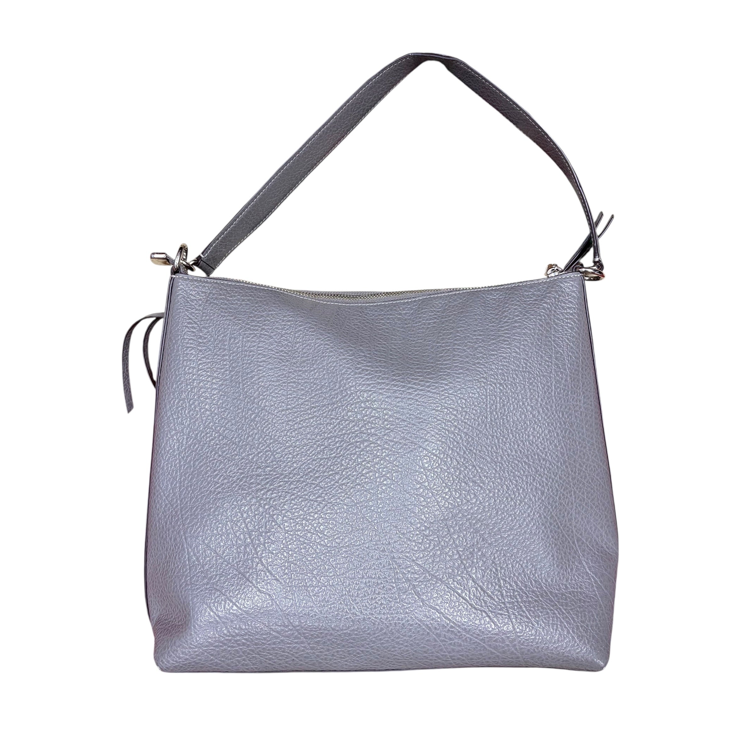 Coach Marlon Hobo Leather Bag Grey