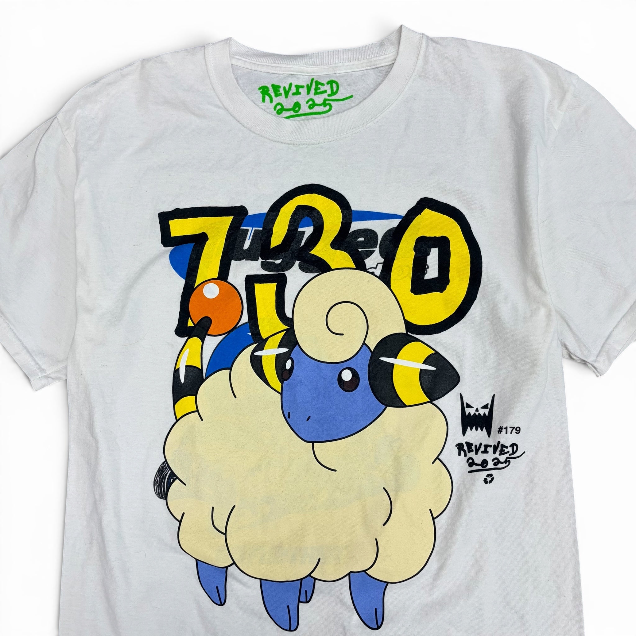 Asspizza x Pokémon Revived Printing Mareep Tee White