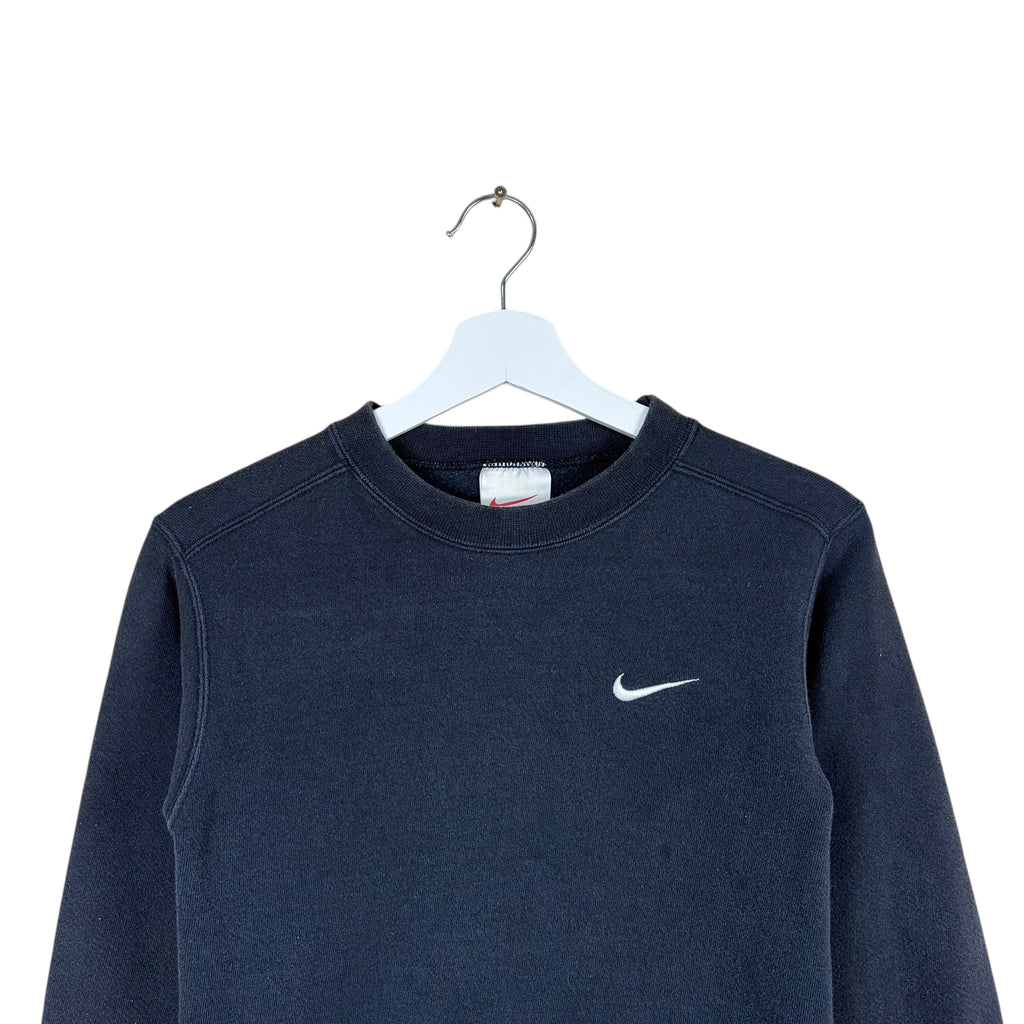 Vintage 90’s Nike Youth Side Swoosh Crewneck Black
