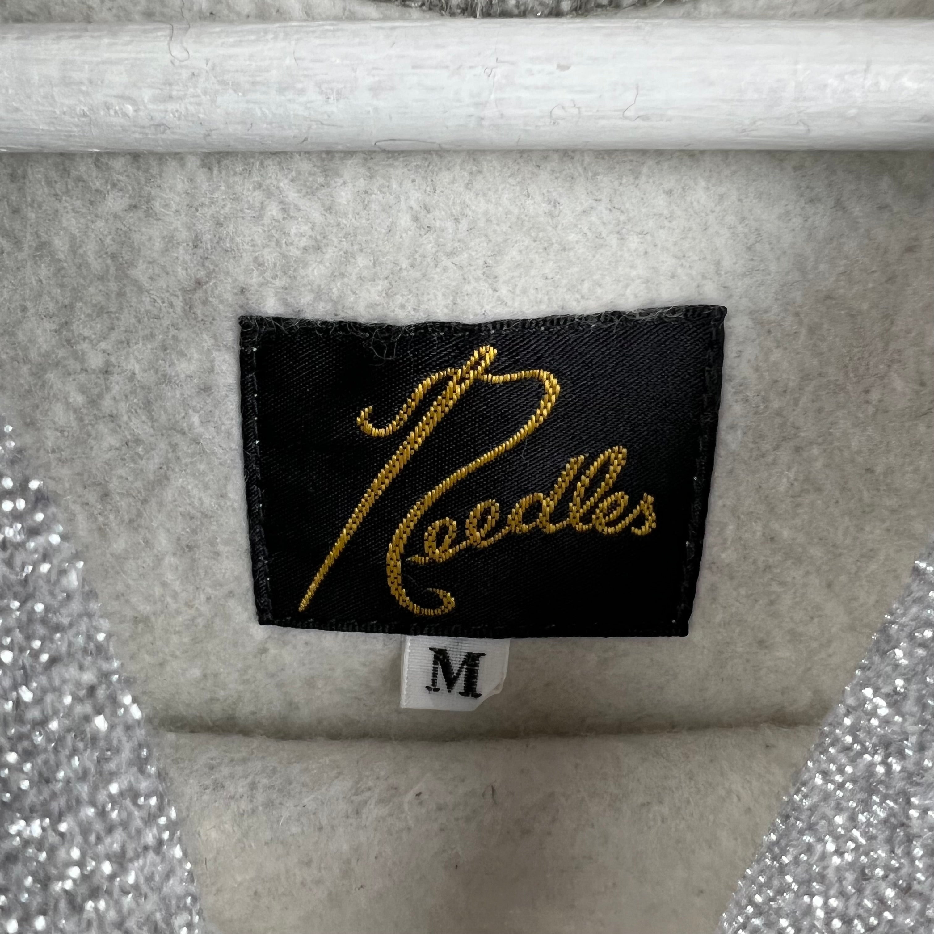 Needles Butterfly Logo Glitter Hoodie Grey