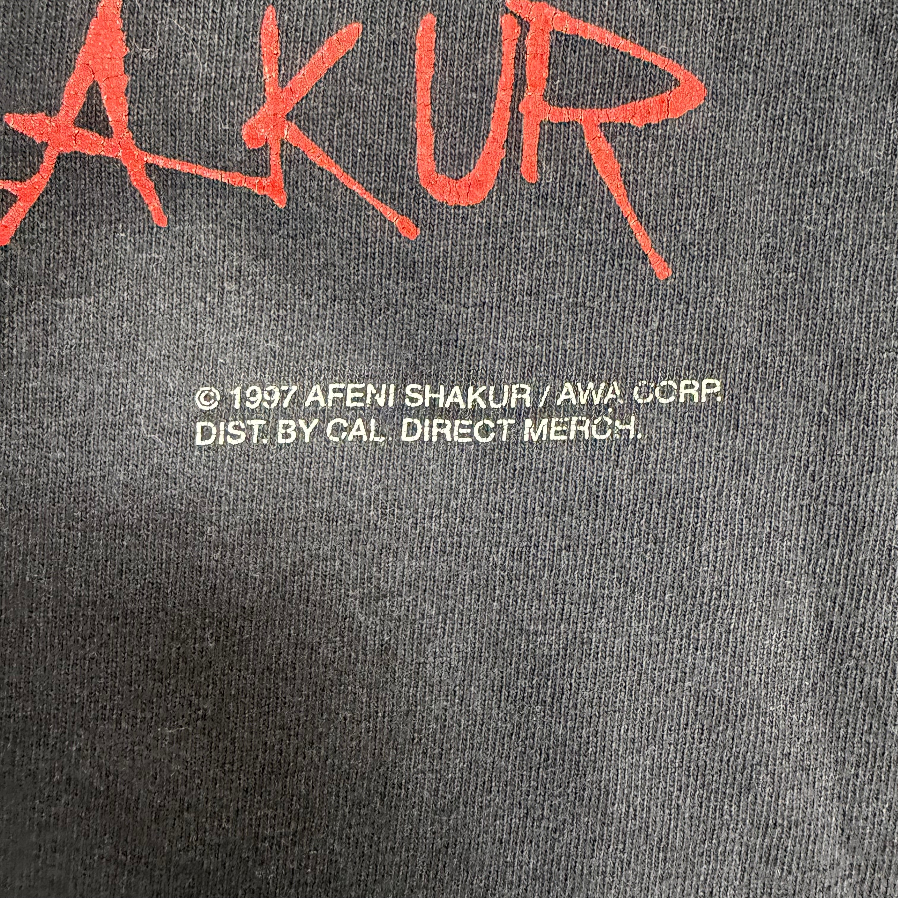 1997 Tupac “Rapping with the Dead” Tee Black
