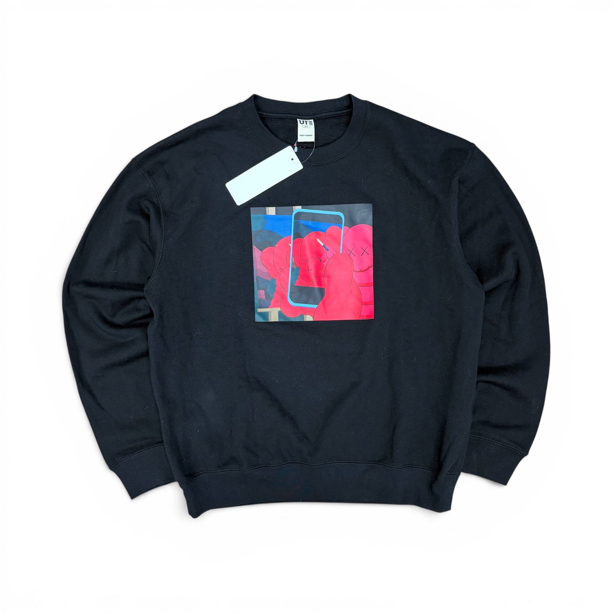 Uniqlo x KAWS x Andy Warhol Kids Graphic Crewneck Black