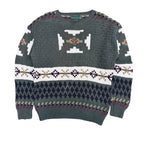 Vintage Britches Asymmetric Pattern Knit Green