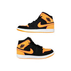 Jordan 1 Mid Fat Tongue Black Orange