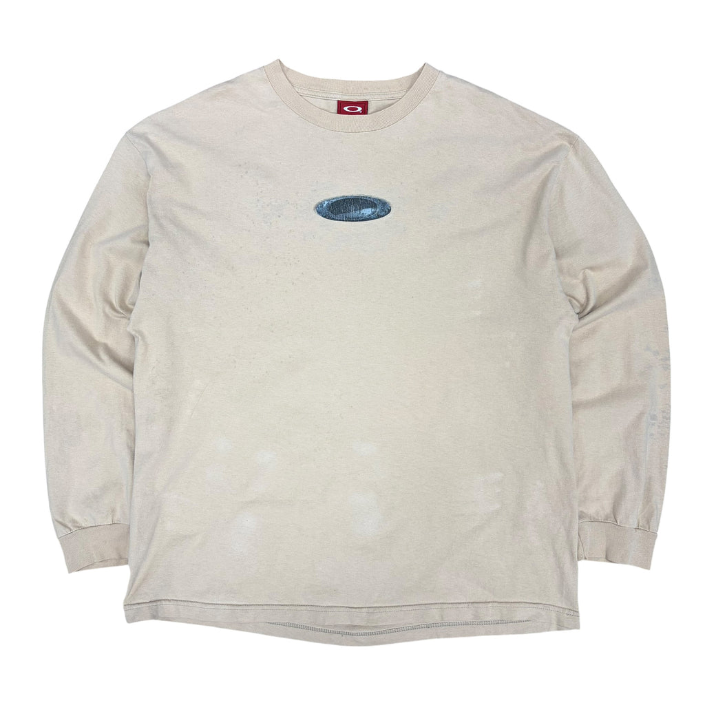 Vintage Oakley Metal Logo Longsleeve Light Peach