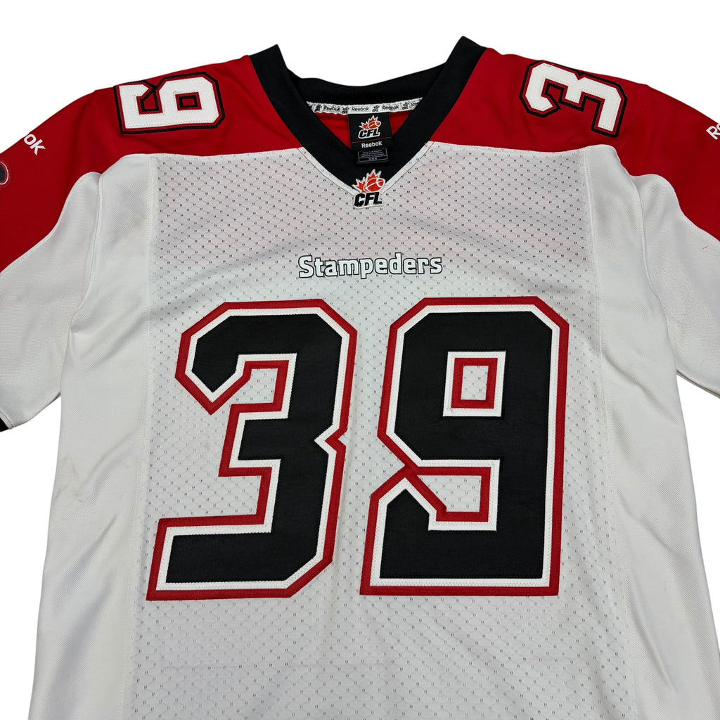 Vintage Reebok CFL Calgary Stampeders Charleston Hughes Home Jersey
