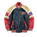 Vintage GIII NFL San Francisco 49ers Leather Bomber Jacket