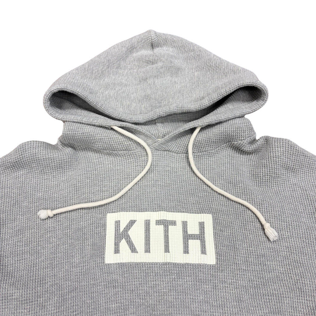 Kith x Calux Waffle Hoodie Grey