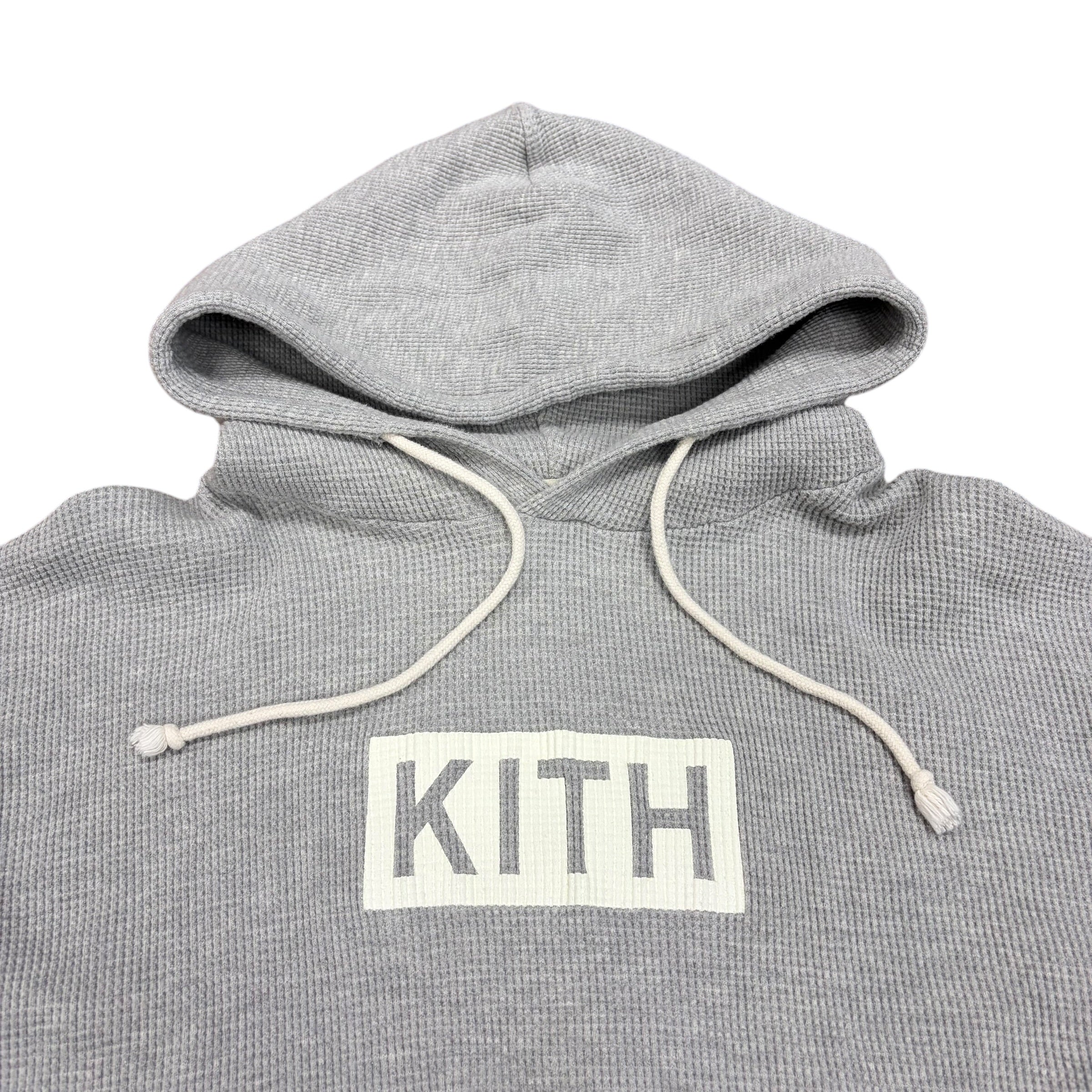 Kith x Calux Waffle Hoodie Grey