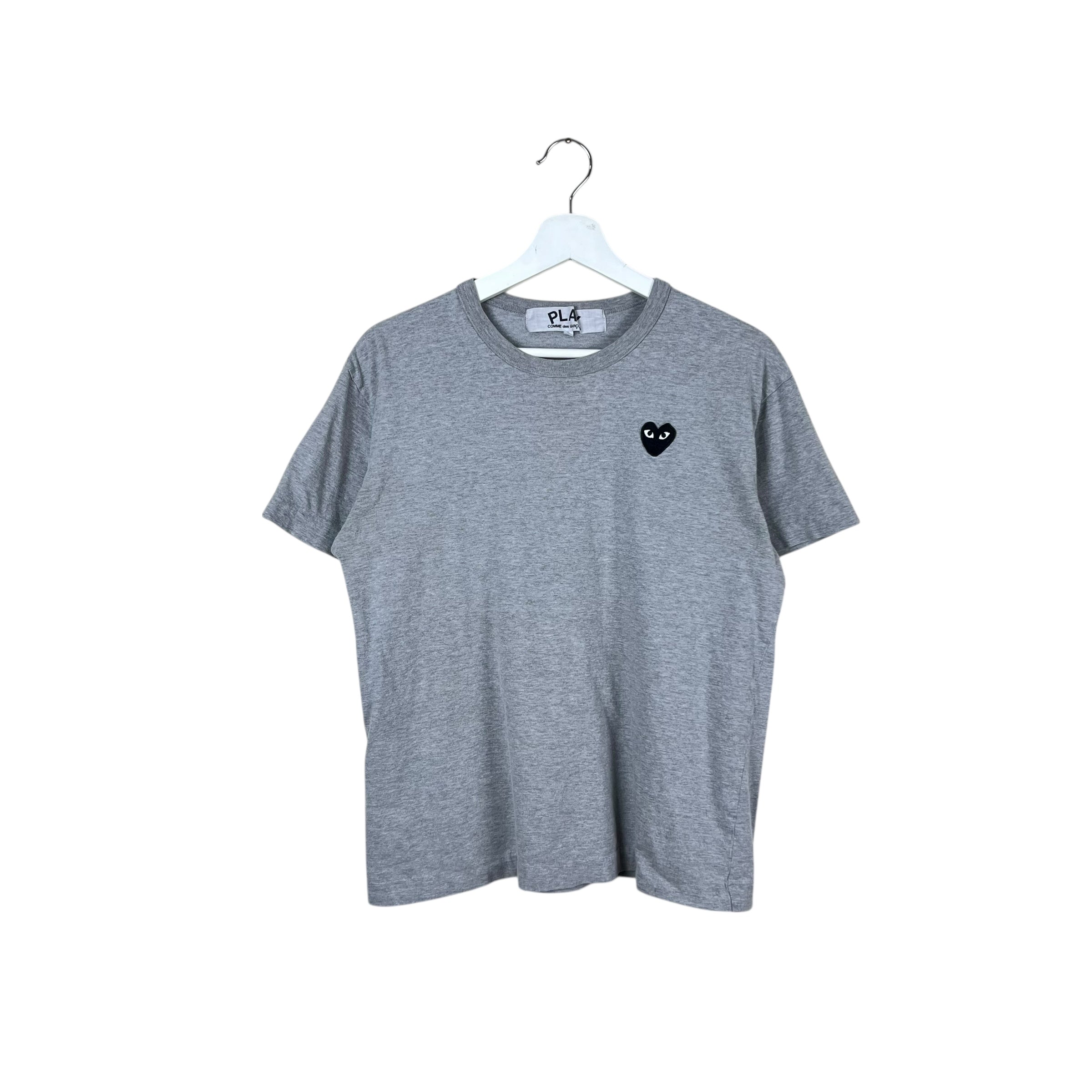 Comme Des Garçons PLAY Heart Tee Grey