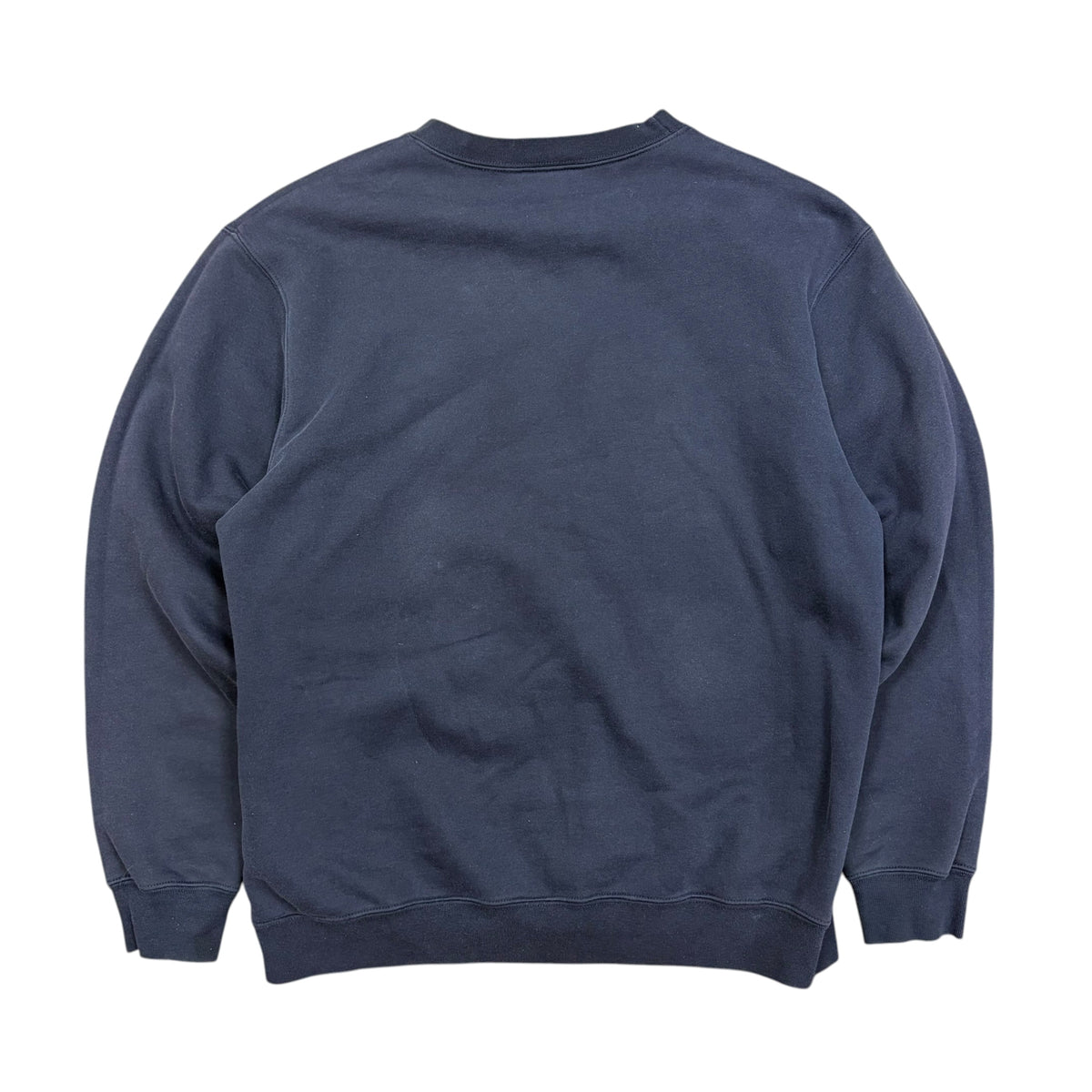 Vintage Adidas Embroidered Neck Logo Crewneck Navy