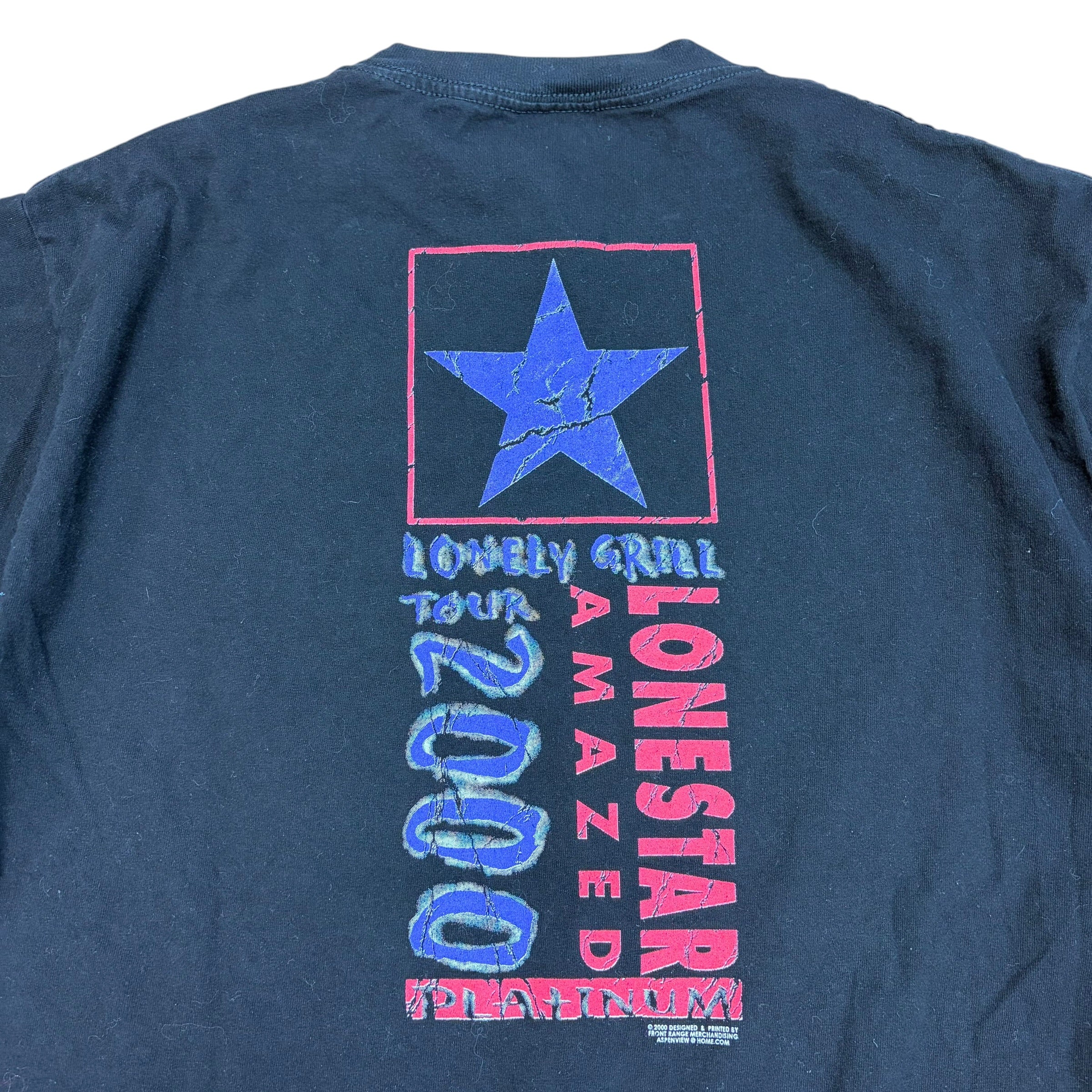 2000 Lonestar Lonely Grill Tour Tee Black