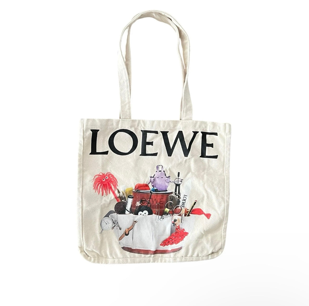 Loewe Crafted World Exhibition Promo Canvas Tote Bag