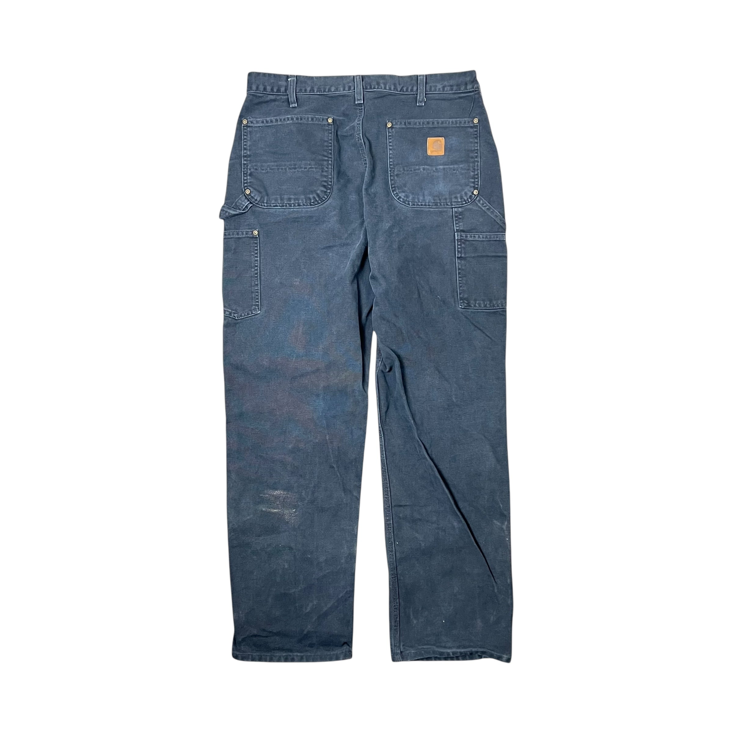 Vintage Carhartt Dungaree Fit Carpenter Double Knee Pants Black