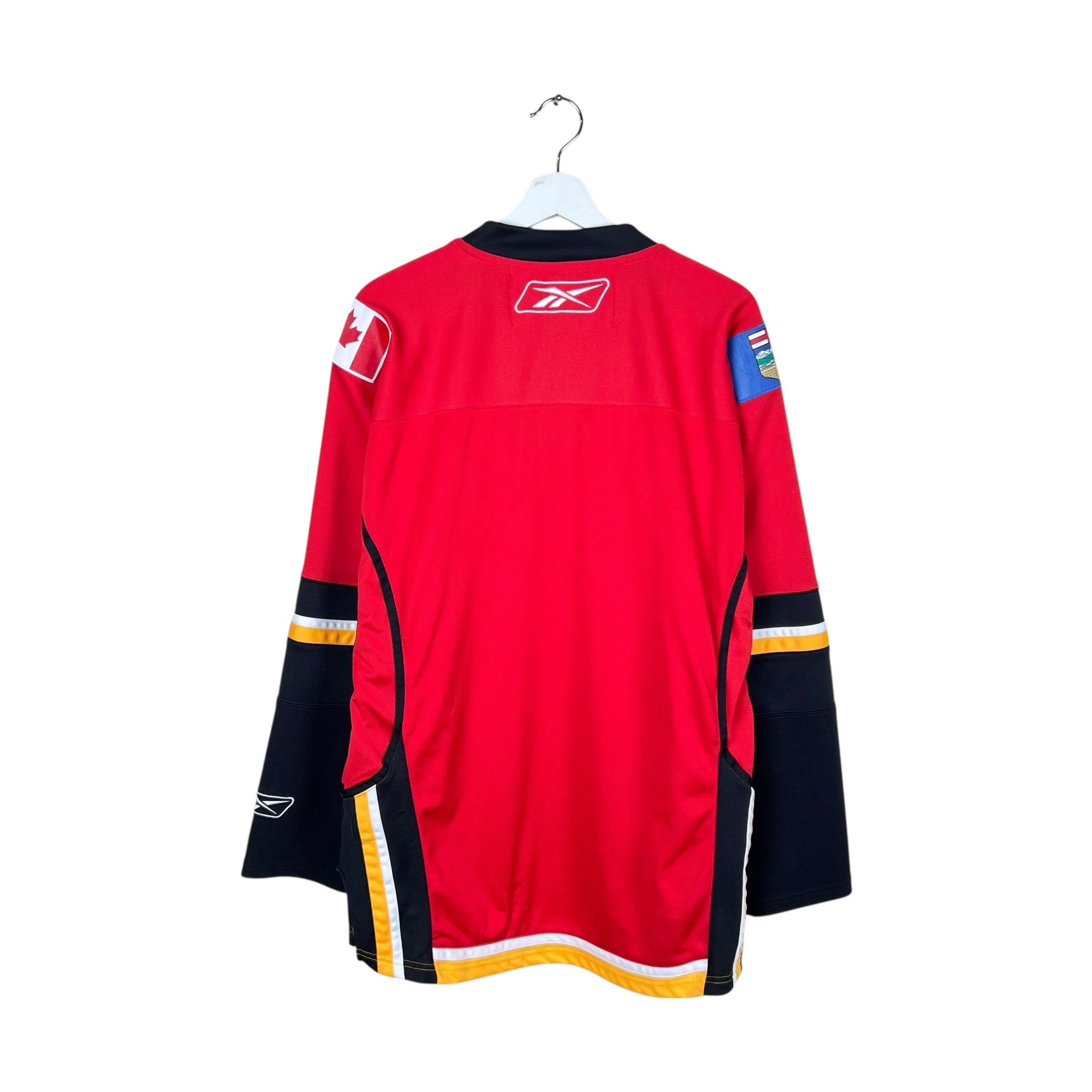 Vintage Reebok NHL Calgary Flames Blank Away Jersey
