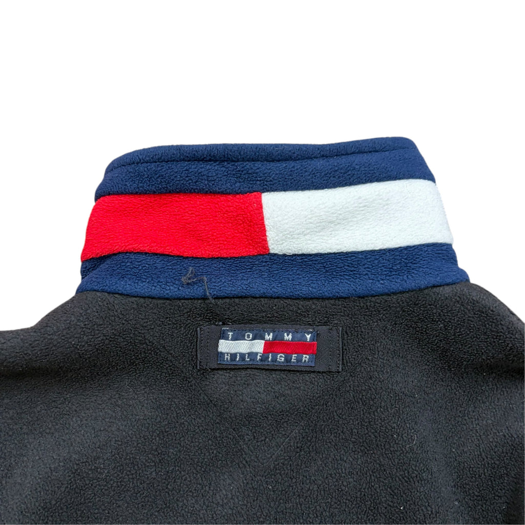 Vintage Tommy Hilfiger Fleece Full Zip Jacket Black
