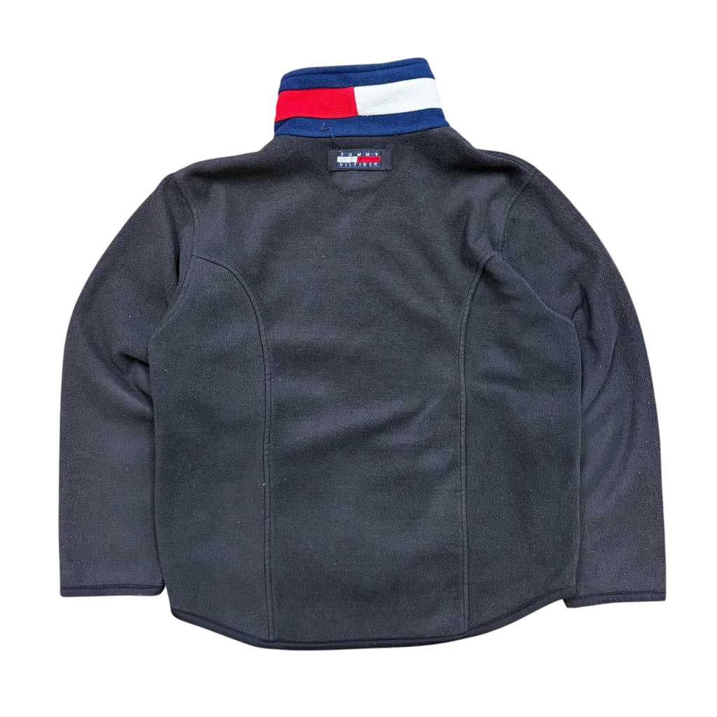 Vintage Tommy Hilfiger Fleece Full Zip Jacket Black