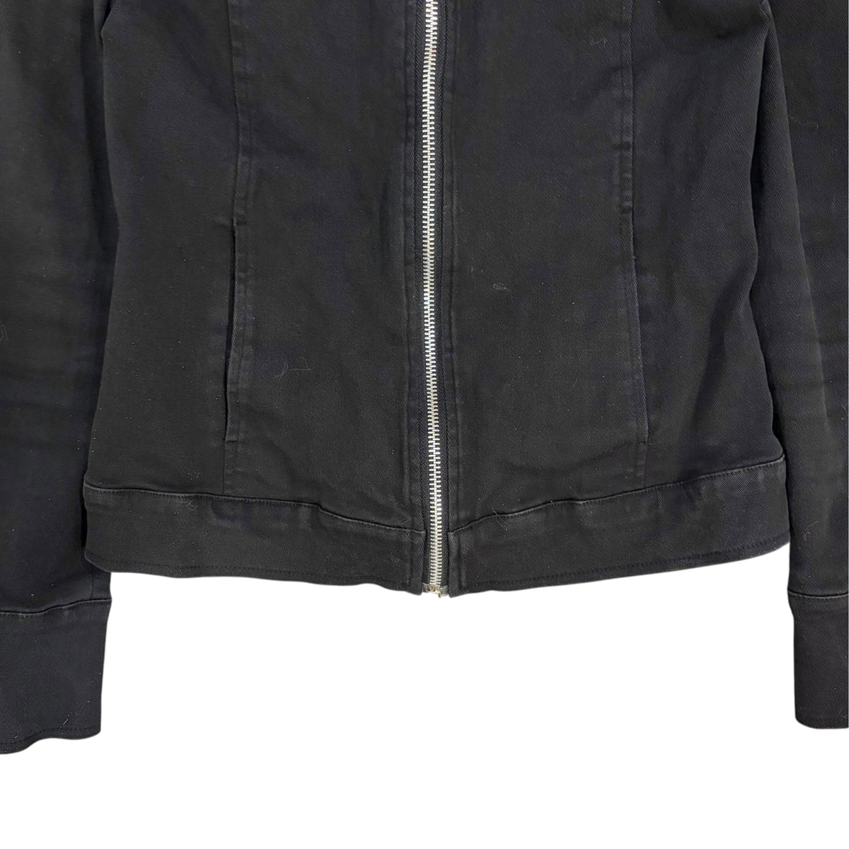 Vintage AR Women’s Ruffle Neck Jacket Black