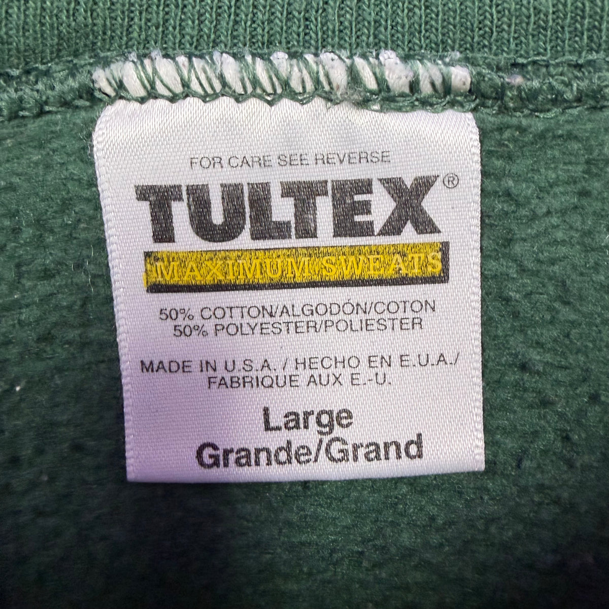 1997 CFL Edmonton Eskimos Grey Cup Stadium Crewneck Green
