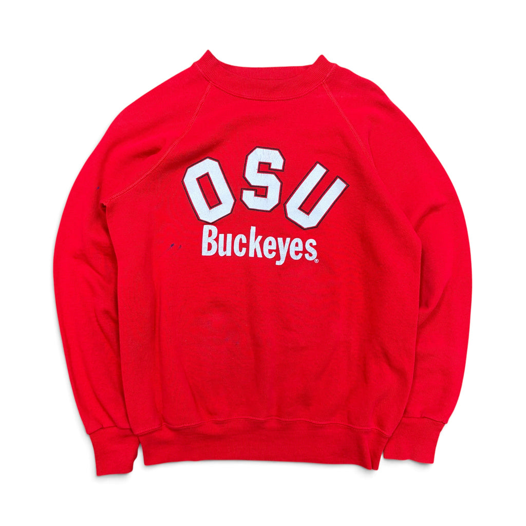 Vintage Ohio State University Buckeyes Arch Logo Crewneck Red