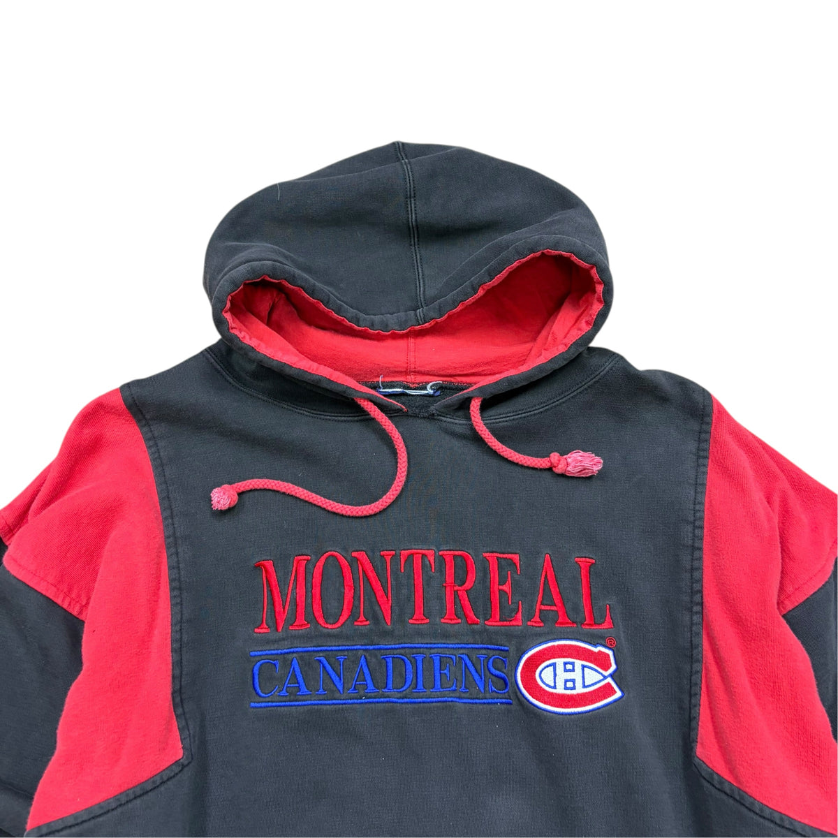 Vintage Athletic Software NHL Montreal Canadiens Embroidered Logo Hoodie Black