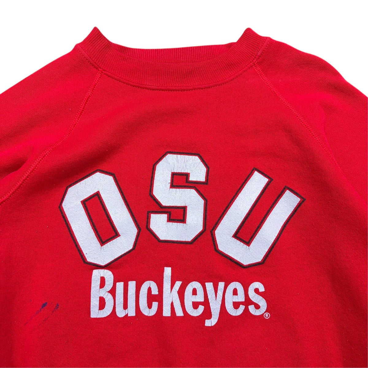 Vintage Ohio State University Buckeyes Arch Logo Crewneck Red