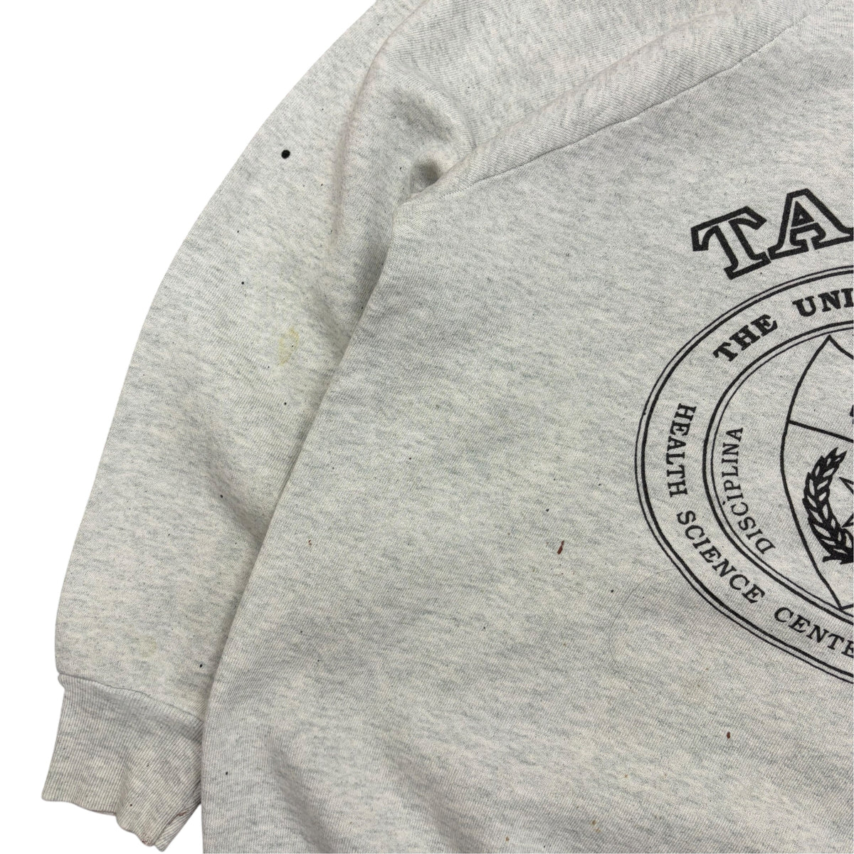 Vintage University of Texas Tappa ‘92 Crest Logo Crewneck Heather Grey