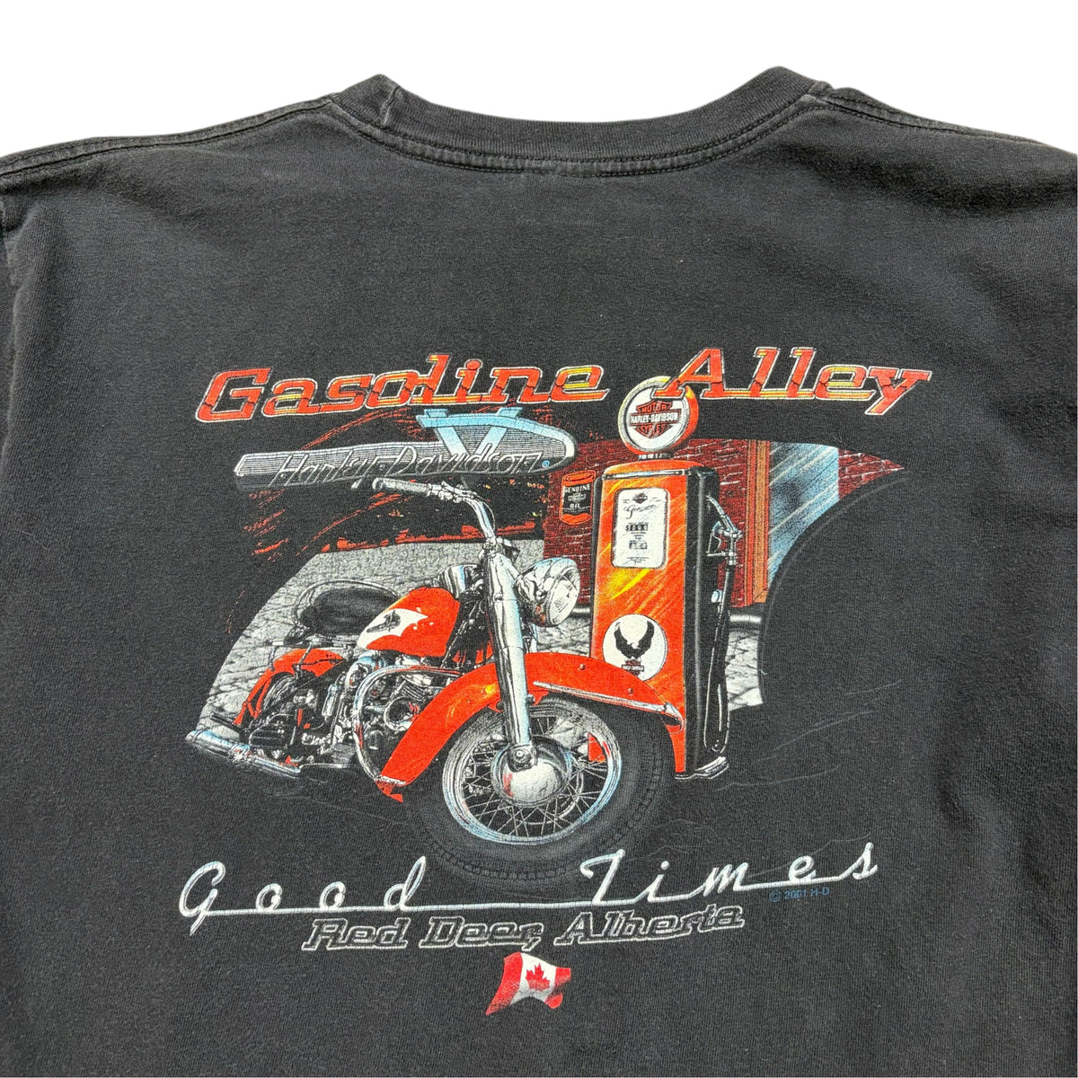 2001 Harley Davidson Gasoline Alley  “Good Times” Eagle Tee Black