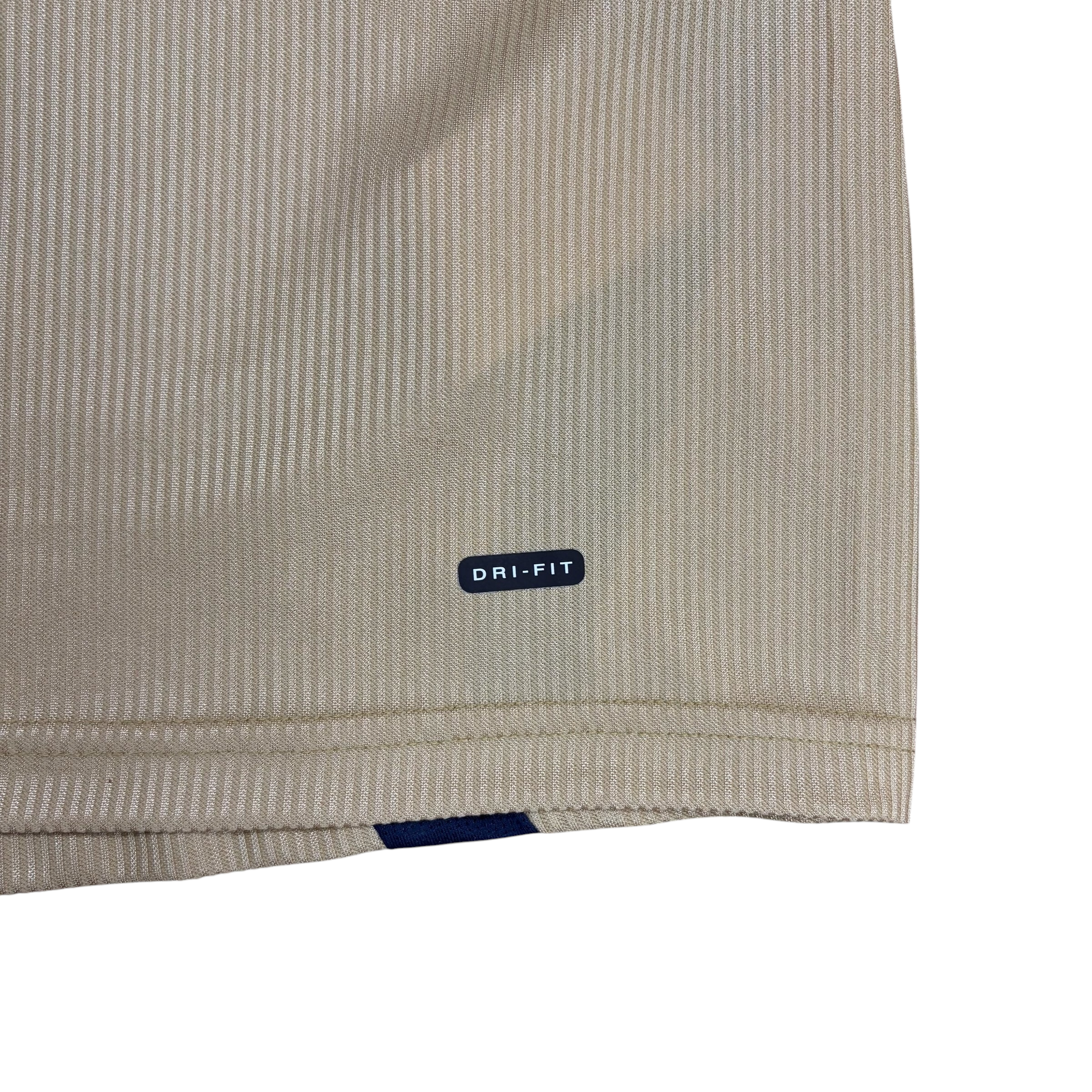 mestizo Arsenal Henry jersey gold fabric with Nike Dri-FIT label detail